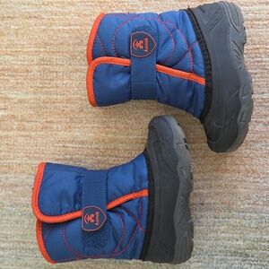 Kamik Kids Fur-Lined Snow Boots Snow Bugs Red Blue Toddler Size 10 EUC